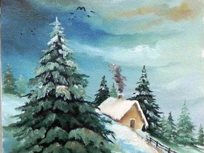 Picture Winter in romanian mountains